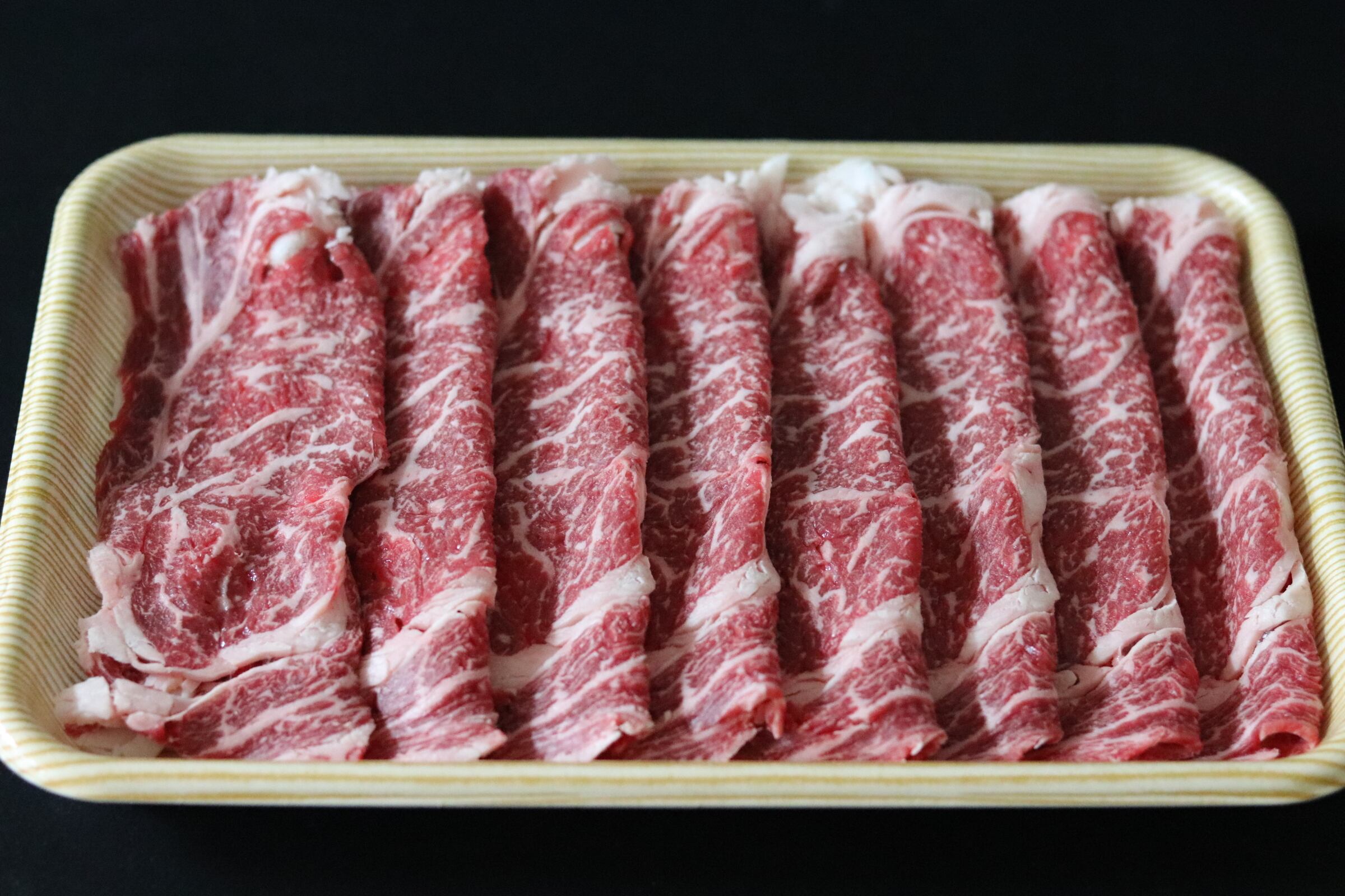 –　国産交雑牛ロースすき焼き肉（200g～500g）　nikuhack